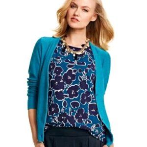 CABI teal/purple sleeveless Warhol Top #3087, M